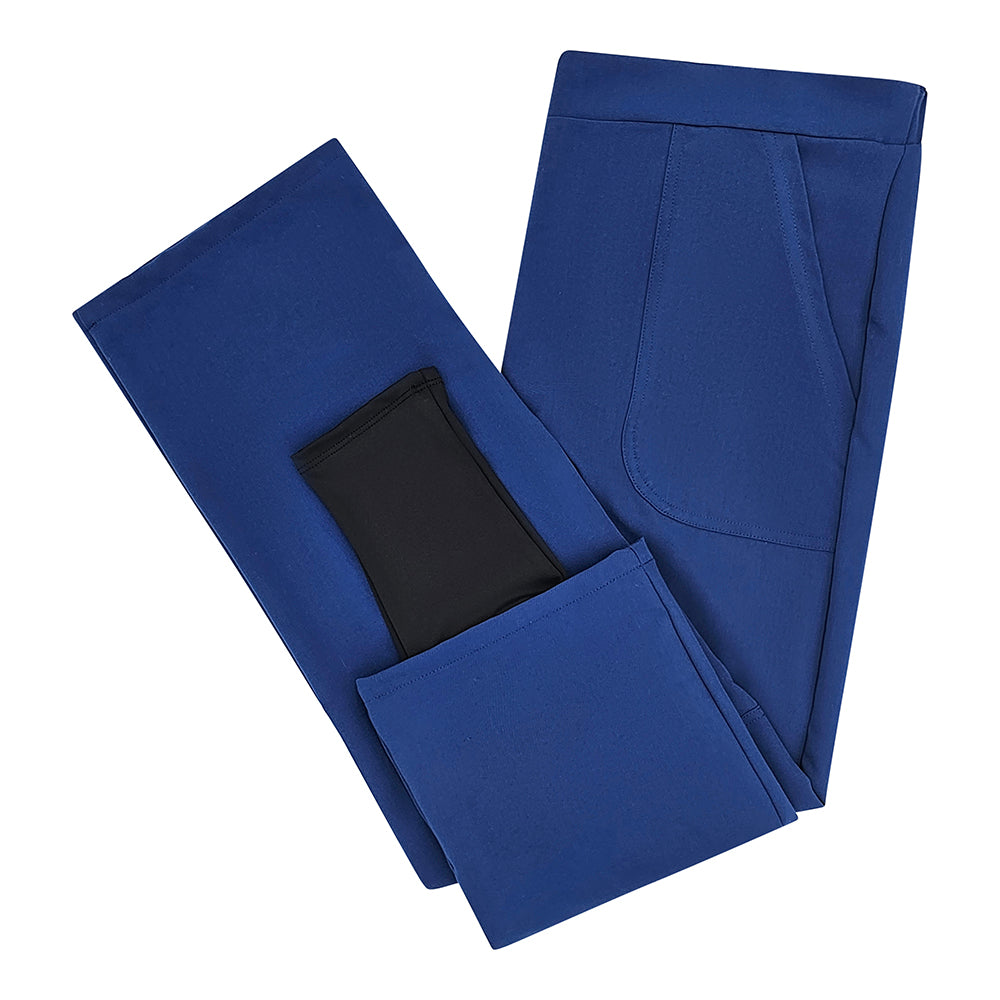 Blue Compressionfit Scrub Pant