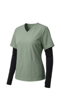 Sage Compressionfit Scrub Top
